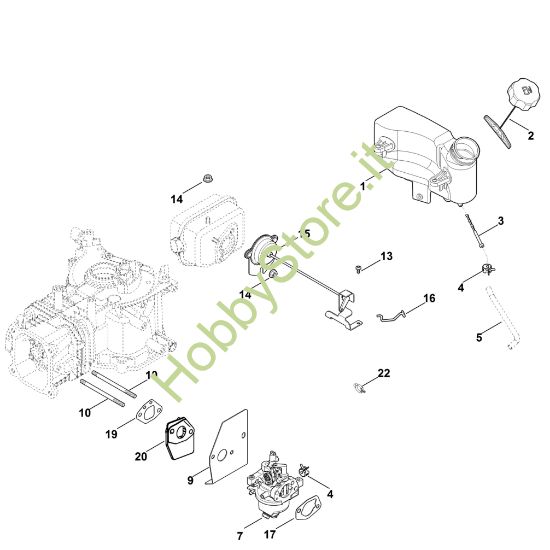 Picture of G - Carburatore, condotto carburante XT-675 (XT675-3109)